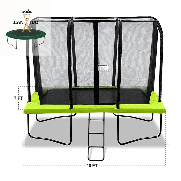 
JianTuo 7X10FT Springs Rectangular Outdoor Rectangle Trampoline 