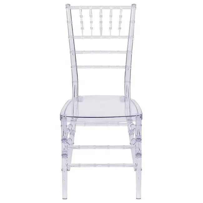 Wholesale KD Design Wedding Party Tiffany Transparent Acrylic Crystal Clear Chiavari Hotel Chairs For Event