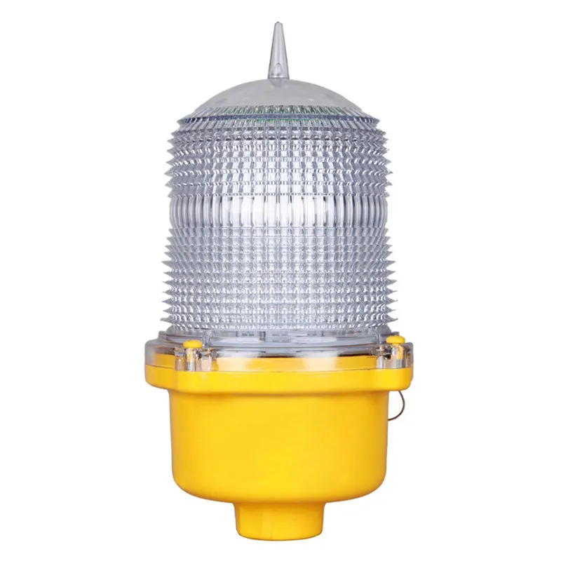 Aircraft warning lights on towers low intensity obstruction