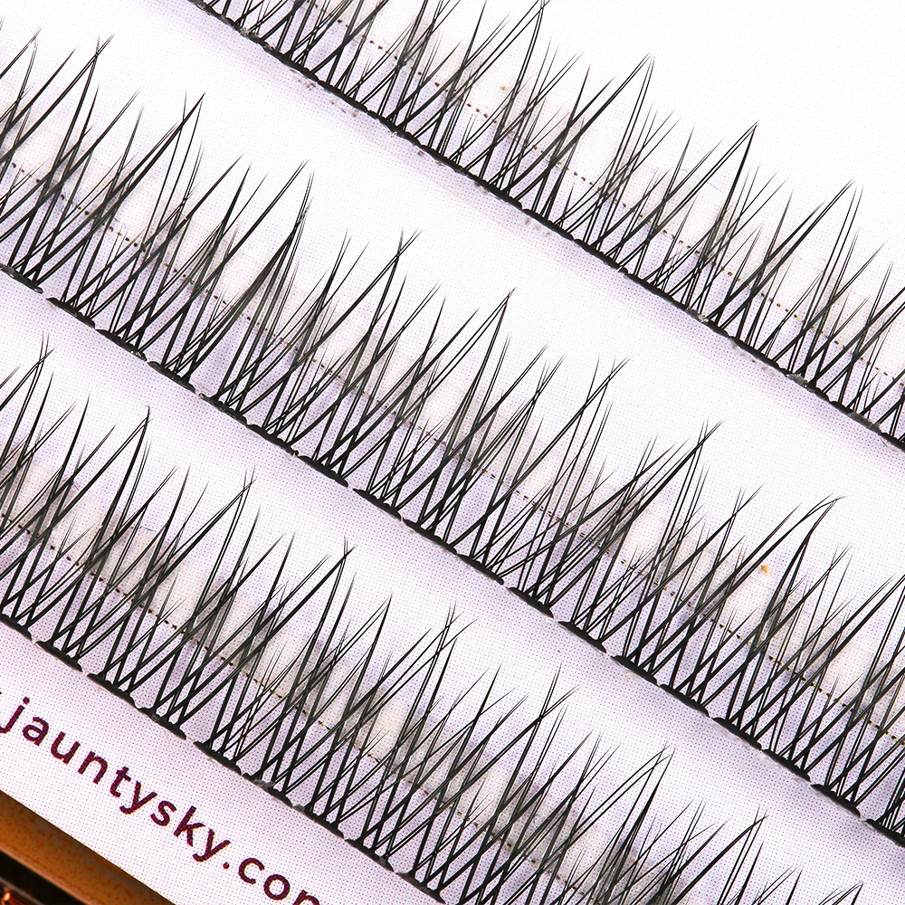 Jaunty Sky 3D Effect Segmented DIY Eyelash Extensions High Quality Super Soft False Mink Color Eyelashes Cluster Eyelashes Kits