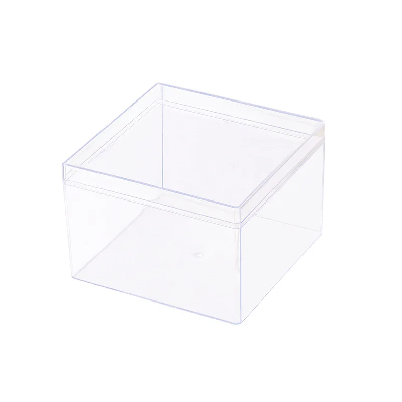 Plastic Square Boxes Acrylic Transparent Biscuit Durable Using Clear Rectangle Pastry Plastic Tiramisu Dessert Cake Box