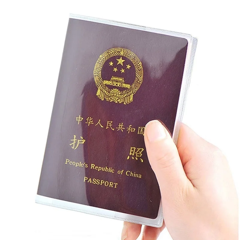 wholesale cheap new pvc plastic id card passport cover custom logo card holders