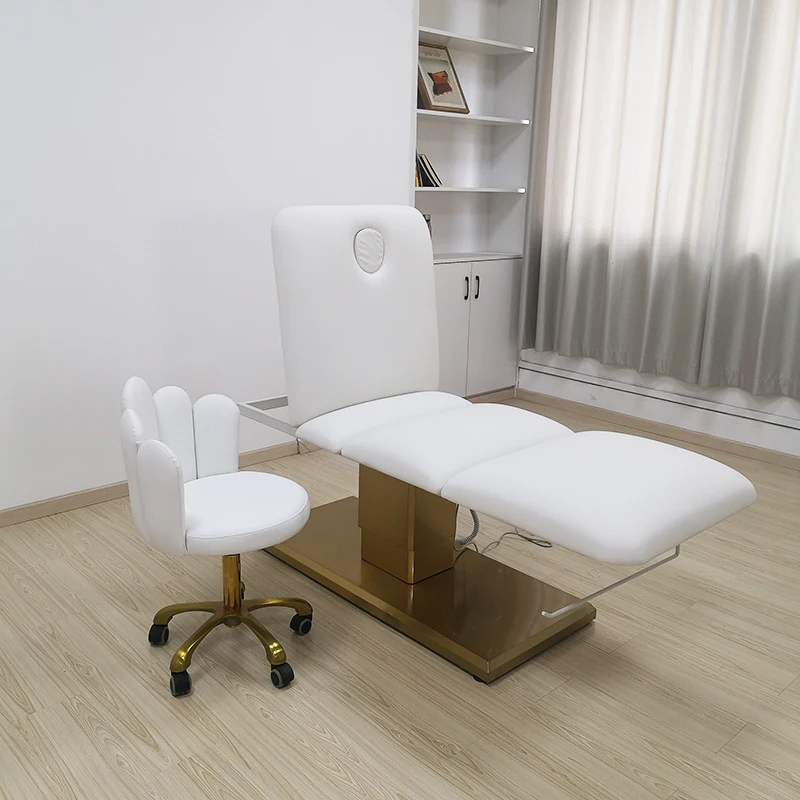 Современная мебель из белого золота для салона красоты кровать массажа стол профессионального с 3