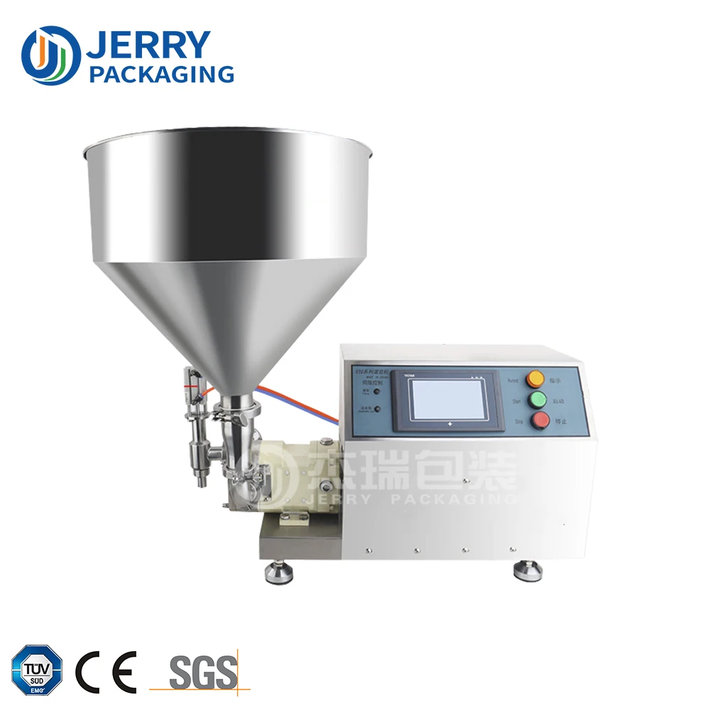 Small Semi Automatic Manual Rotary Lobe Pump Filler Lotion Shampoo Liquid Soap Cosmetic Cream Jar Bottle Filling Machine