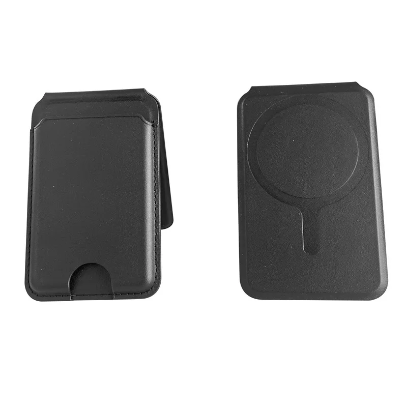 New Shockproof Pu Leather Card Holder Cell Phone Magnet Card Bags Case For Iphone Smartphone Magnetic Card Holder