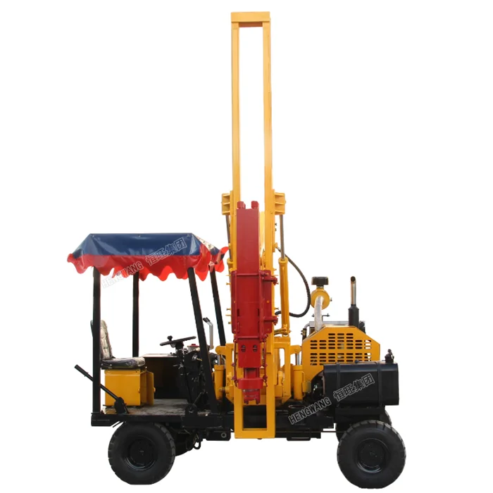 Wheel post driver hydraulic pile drive hydraulic drilling machine