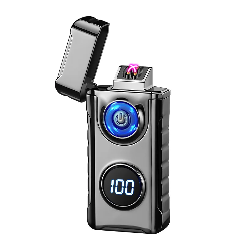 New Transparent Gas Window Butane Lighter Soft and Torch Features for Cigarettes Gifts Safety Flame Plasma Electronic