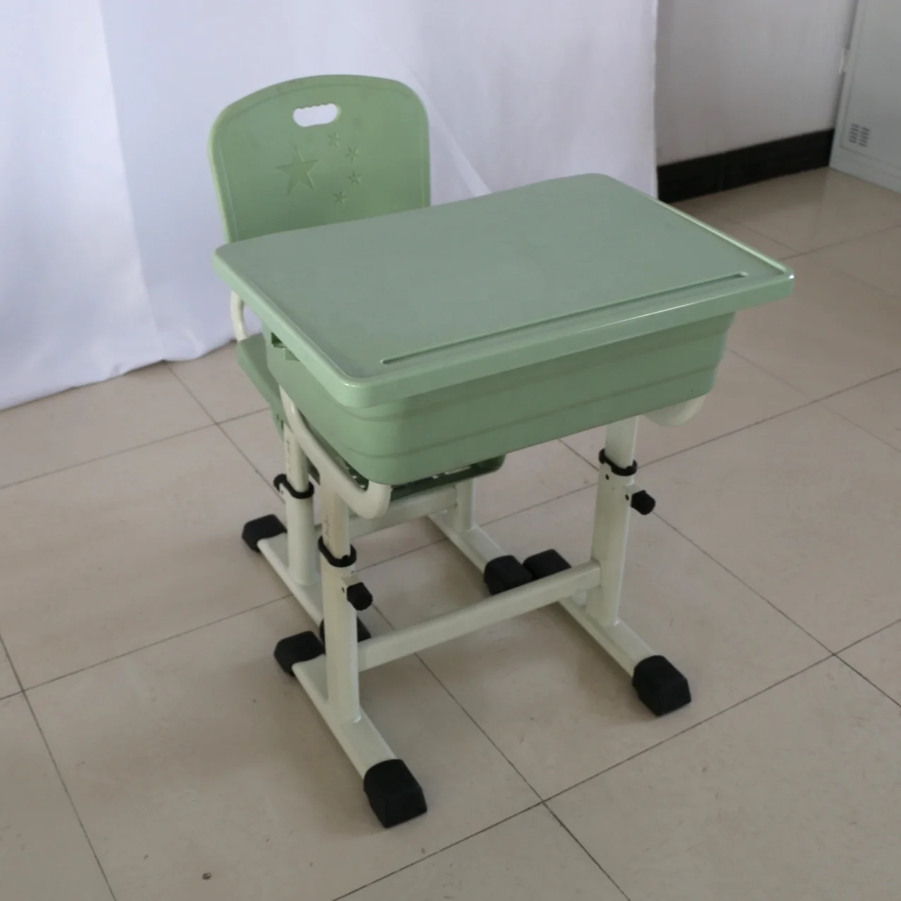 
Hebei factory supply children adjustable furniture school chair and table 