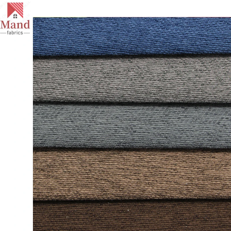 Mand textile wholesale new coming micro polyester dobby woven jute look velvet bedroom furniture fabric from tongxiang