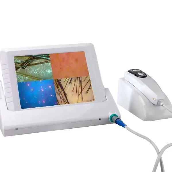 8 inch monitor UV Dermatoscope HD 1080P 200x  50X UV WiFi Microscope for  wireless Hair Scalp Inspection Skin Analyzer