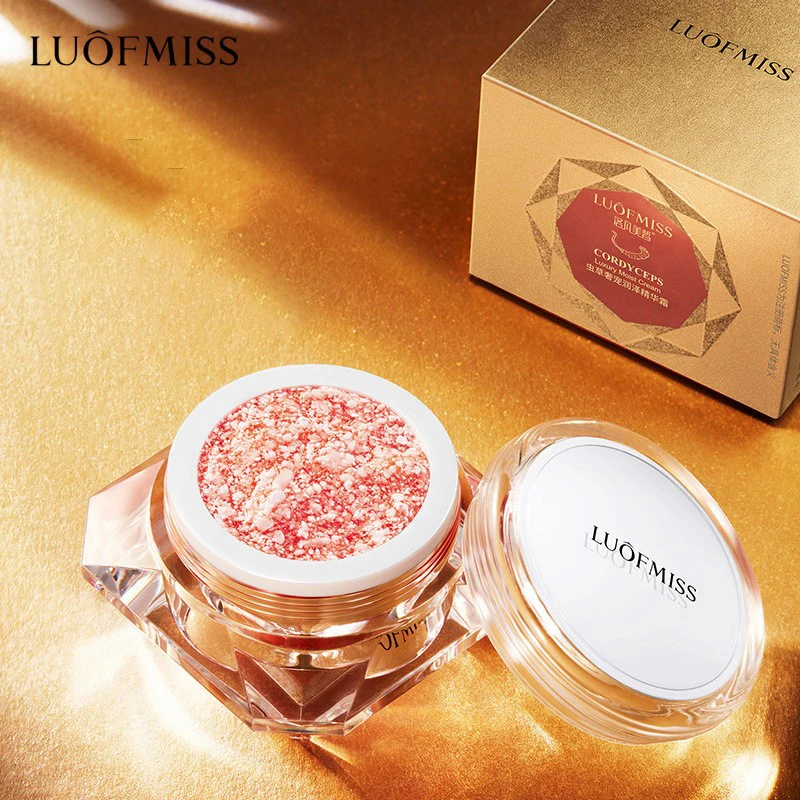 Private Label Ginseng Black Ganoderma Herbal Organic Face Cream Moisturizing Smooth Oil Control Luxury Beauty Face Cream