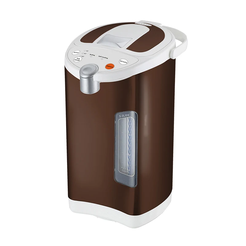 5.0L stainless steel electric thermos hot air pot thermopot water boiling pot with temperature selection