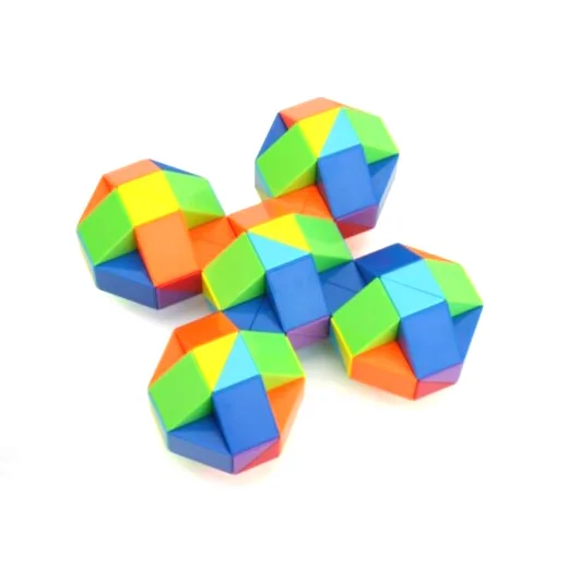 Diansheng 84/96/108/120/144/240 Section Changeable Rainbow Magic Magnetic Cube Folding Toy For Kids Puzzle Game Toys