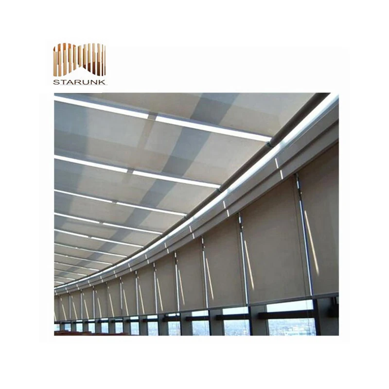 Sun Blocking Sunny Sunscreen Curtain Roller Shades,roller Privacy Proctection,day Night Window Decoration Roman Modern Skylight