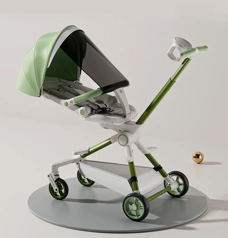 Infant slipper car can sit or lie down lightweight foldable 360 degree steering baby children high landscape stroller