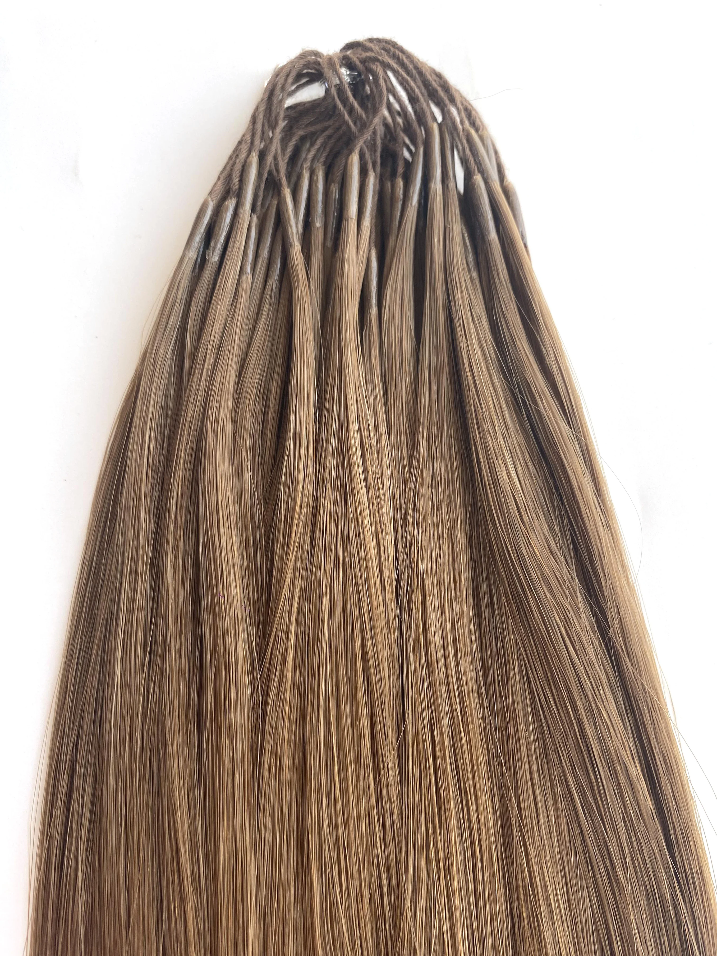 Haiyi Double Drawn I Tip Human Hair Extension Dark Brown Prebonded 100% Remy i-Tip Hair Extensions