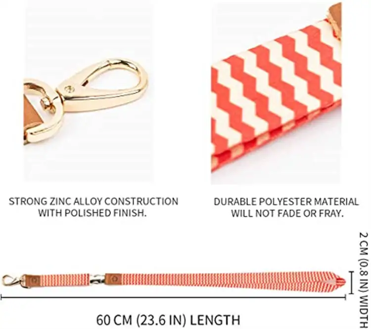 ID, Wallet and Cell Phone Detachable Lanyard for Neck and Wrist, Functional Fashionable Strap Key Chain Holder