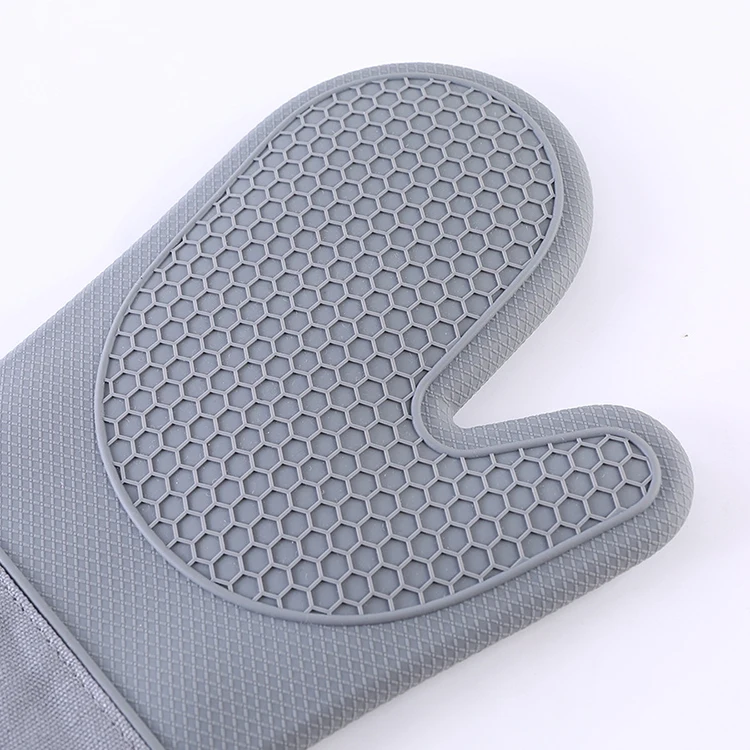 Silicone Heat-resistant Baking and BBQ Silicone Gloves Kitchen Cooking Microwave Mittens
