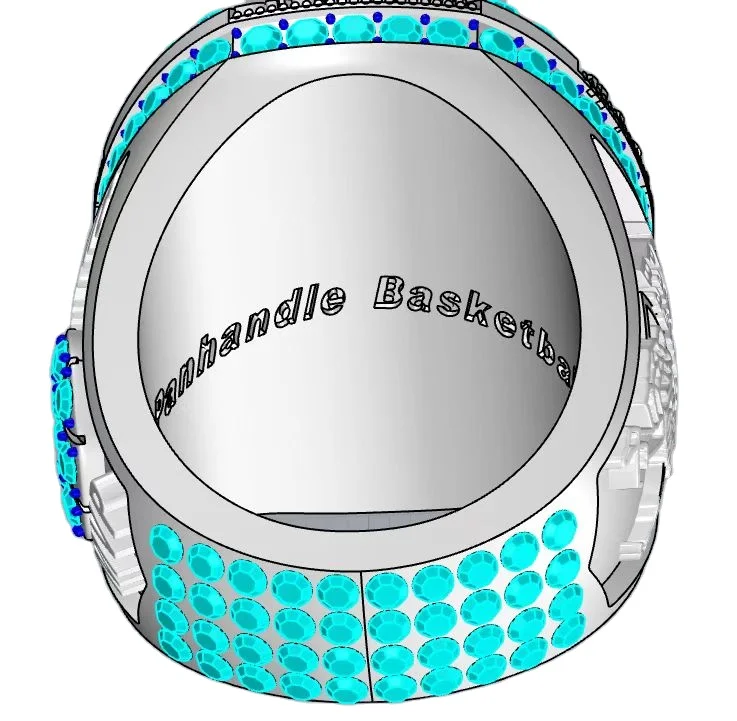 3D Custom Men Hockey Championship Ring Alloy customer made  Champion Sport Ring