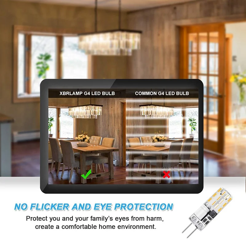 Mini G4 LED 12V 1.5W Silicone LED Bulb 360 Beam Angle LED Lights No Flicker For  Crystal Light Chandelier Lighting