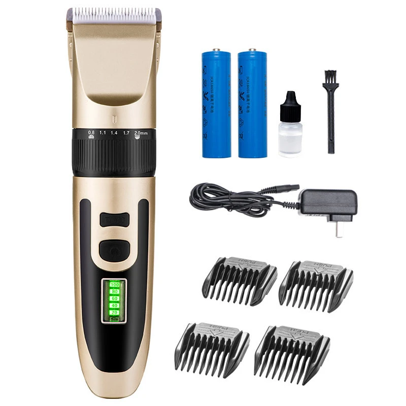 Factory Direct Sales Safe and Electric LCD Display Strong Power Dog Hair Clipper Shaver Pet Grooming Kit Hair Cutting Machine