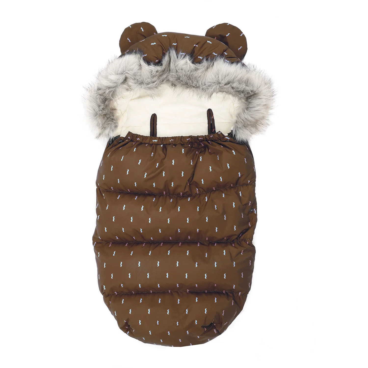 Customized Outdoor Envelope Organic Down Cotton Breathable Newborn Baby Winter Warm Stroller Sleeping Bags for Camping Travel