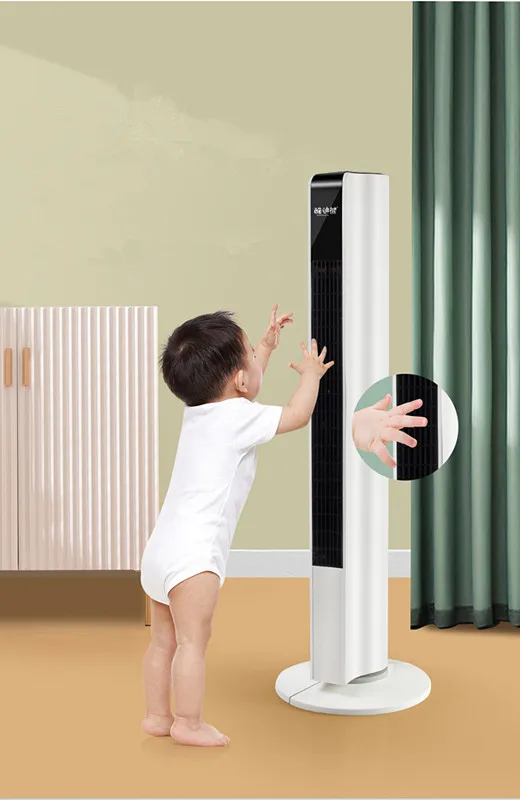 Summer Cold air High Quality Intelligent Remote Control Bedroom Office Strong Floor Style Bladeless Cold Home Tower Fan