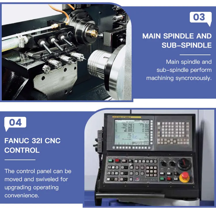 Cnc Lathe Machine Horizontal Type JSL-20AB Hot Sale Swiss Type Cnc Automatic Lathe