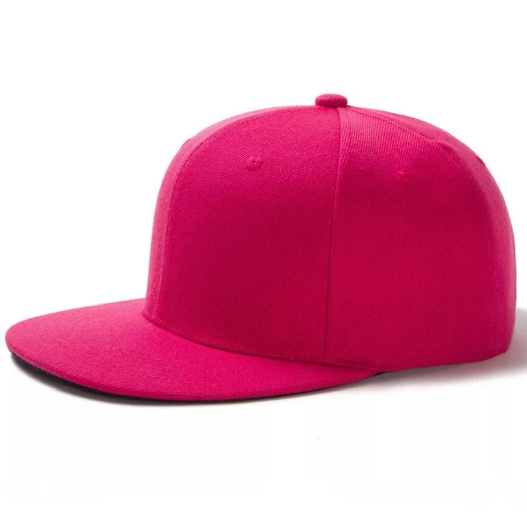 Fashion 6 Panel Blank Flat Brim Snapback Hats High Quality Custom Embroidered Snapback Baseball Hats Caps For Men Wholesale