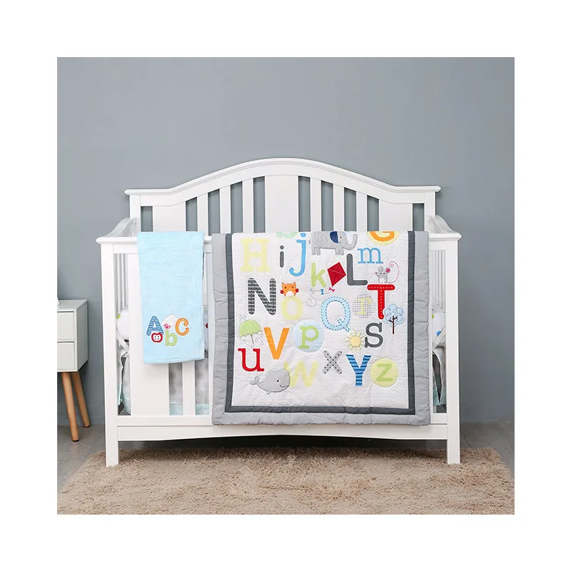 
Chinese Factory Outlet Wholesale 100% Organic Cotton Crib Protector Cover Toddler Bedding 