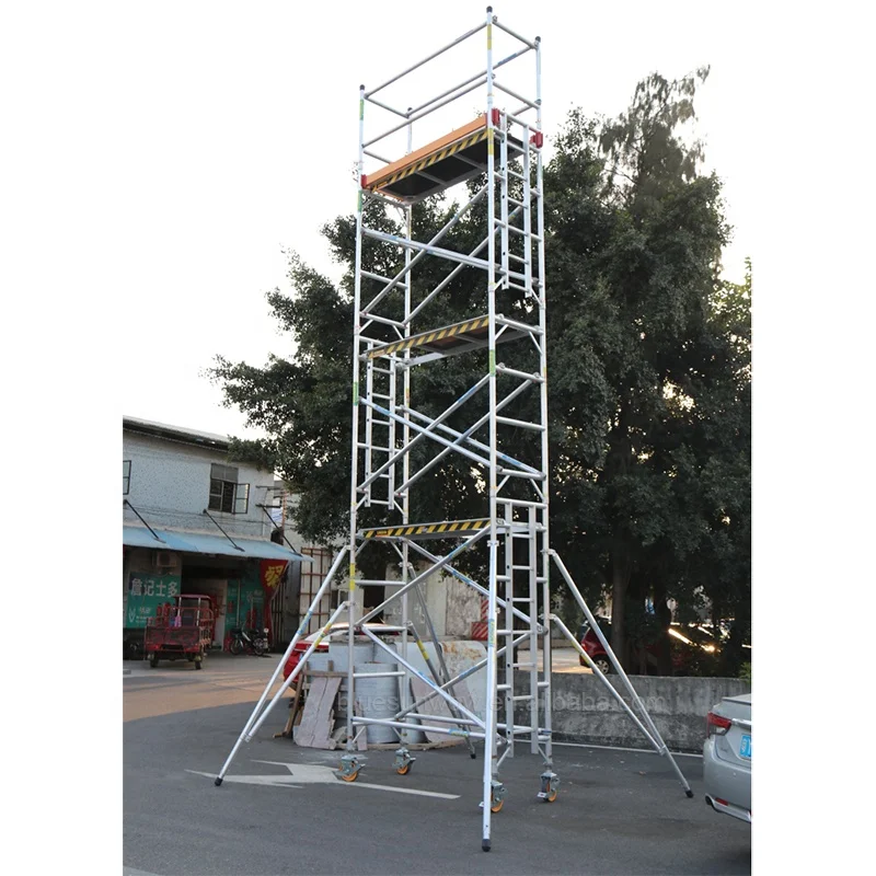 Mobile 2m Scaffolding/ladder With Scaffolding Light Weight Frame For Sale Inner Building Construction Frame Scaffolding
