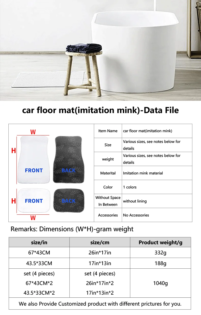 Car floor mat custom logo Non-slip luxury  Car Floor Mats For Car Decoration