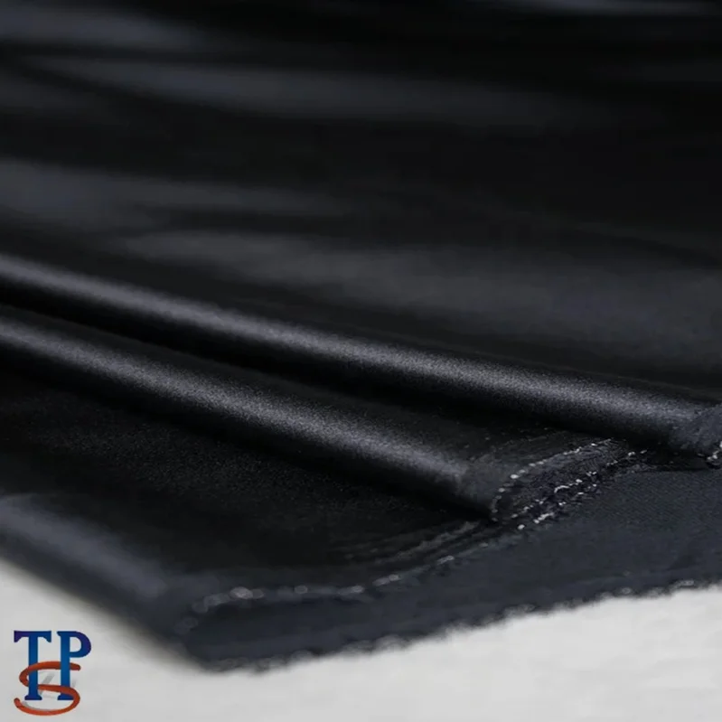 
19MM solid plain dyed pure color silk elastic stretch spandex satin fabric 