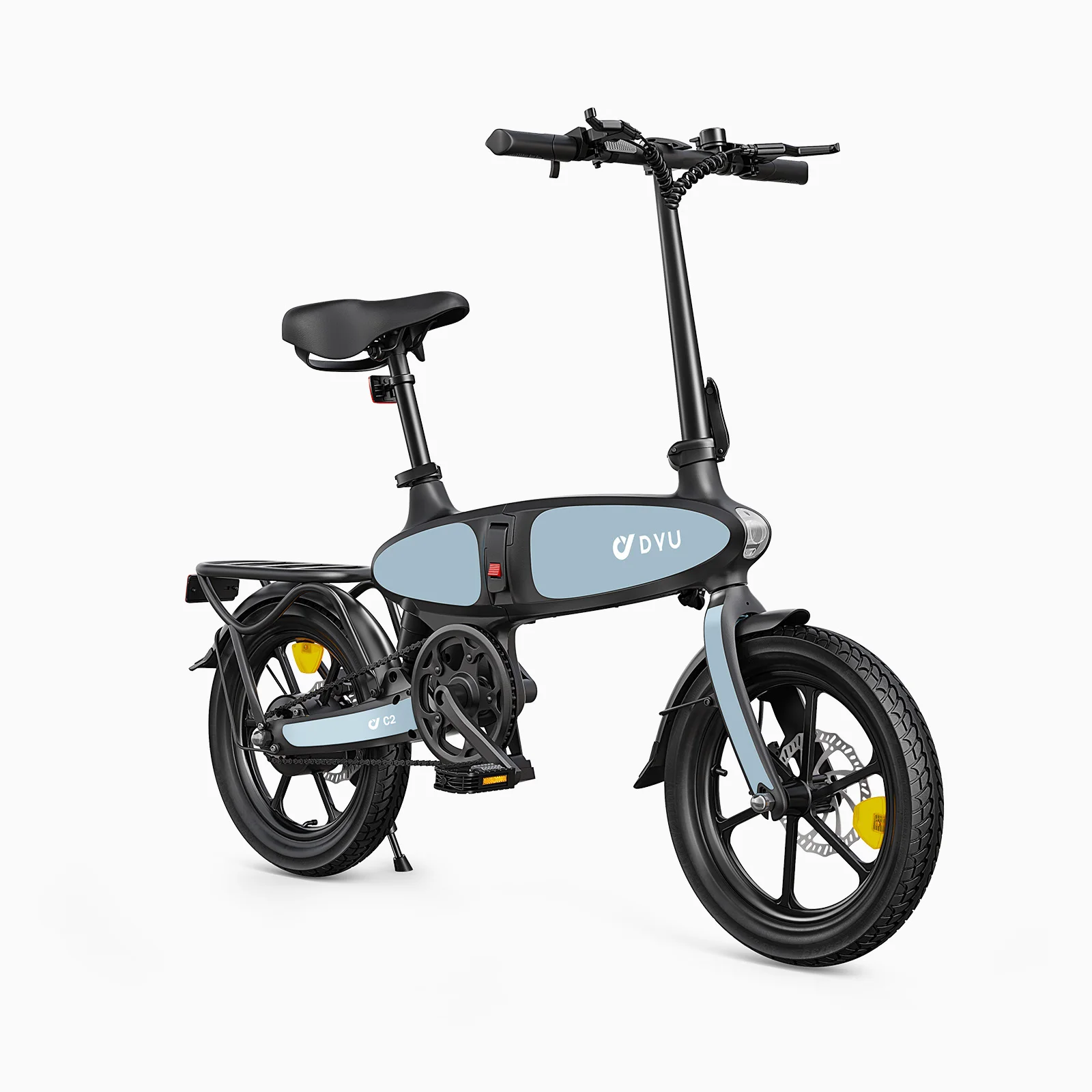 Бесплатная доставка DYU C2 складной Velo Electrique EBike 16-дюймовый Электрический велосипед EU/US/UK в наличии дешевый Электронный