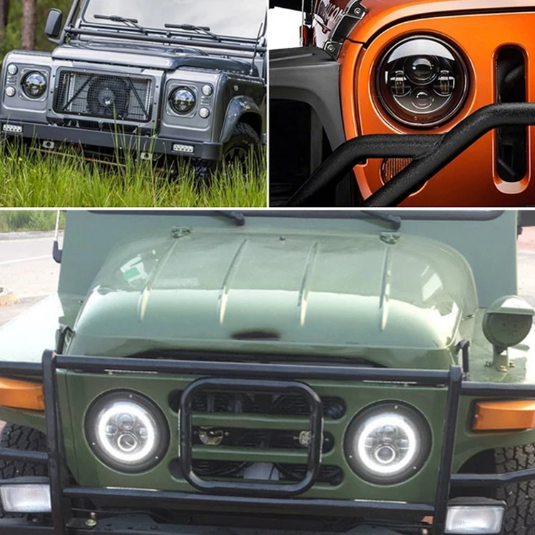 2021 car accessories 40W high low beam 12V offroad 5.75 inch 7 inch round led headlight