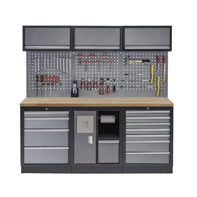Garage cabinets work bench workshop tool cabinet
