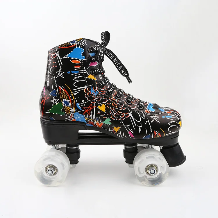 
Popular pu-wheel 4 wheel skate shoes wholesale in ice rink 