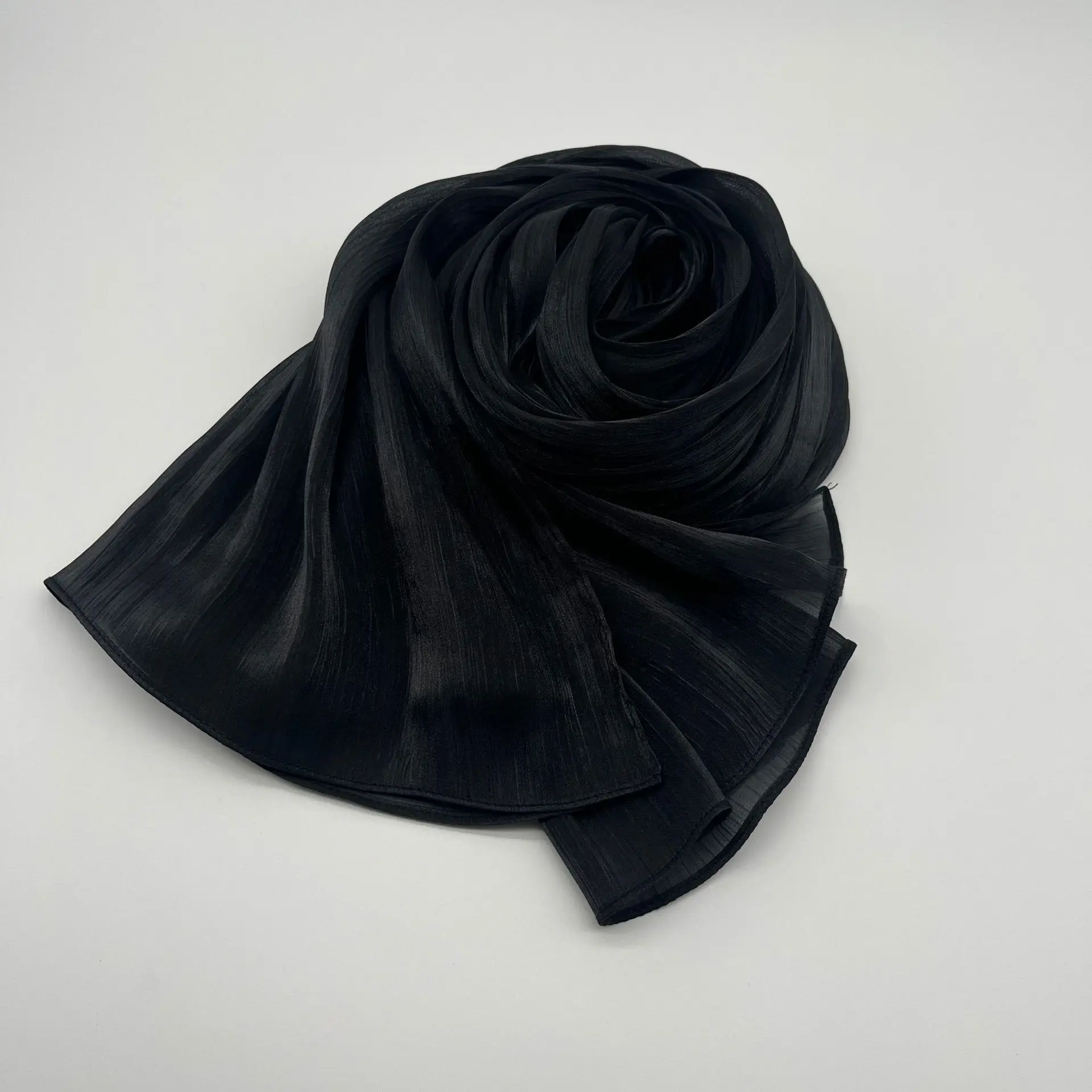 2024 Satin Adele Glimmer Shawl Sunny Scarf Hijab Organza New Fashion Singapore Giselle Shawl Scarf Crepe Satin Silk Hijab