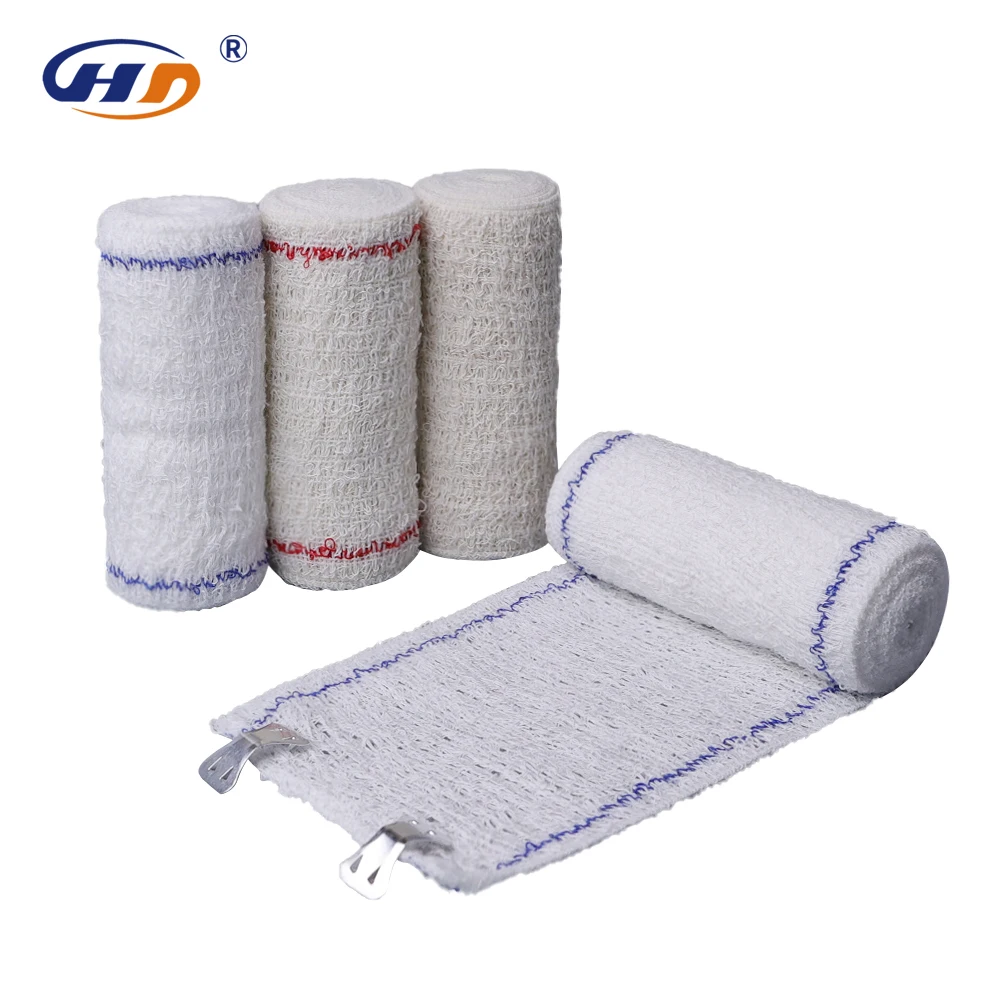 Popular medical supplies China Wholesale  Spandex Elastic Bandage with Spandex Crepe Bandage