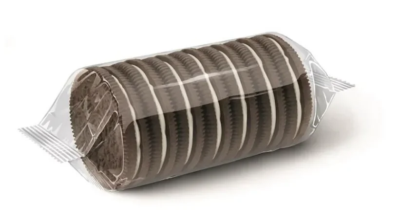 Automatic Sandwich Biscuit Machine With Packaging Machines/ automation on-edge packing biscuit machine