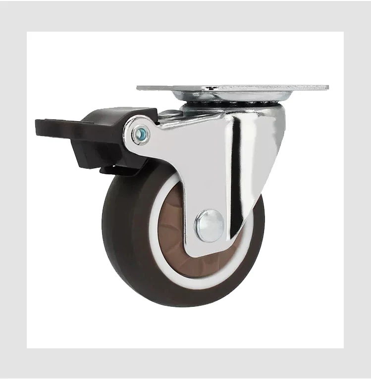 OEM Factory Furniture Wheel Castor Chair Small Swivel Caster Wheel with Brake for Furniture 25mm 32mm