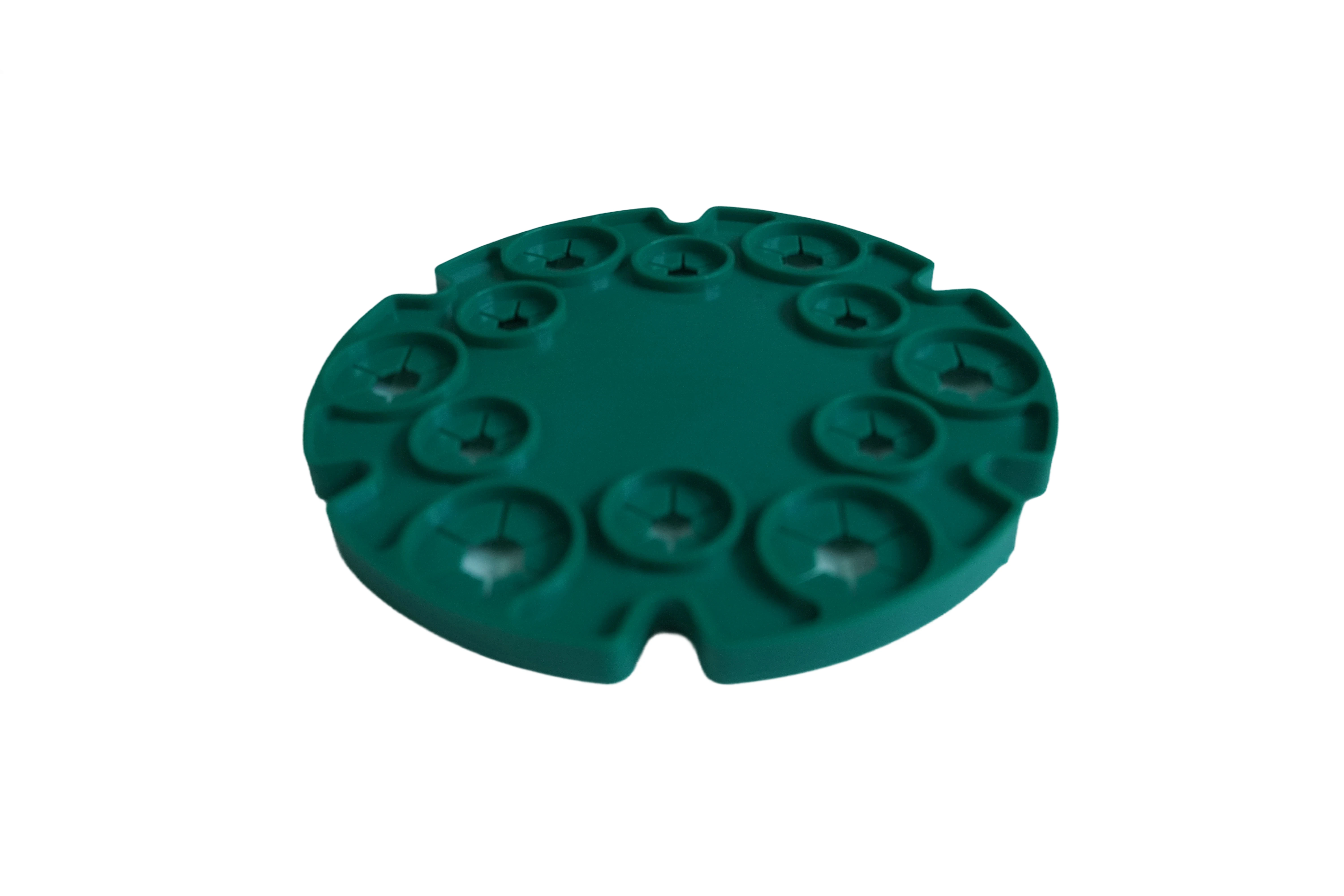 wrapped with plastic steel pipe fixed frame, green bamboo disc flower pillar, horticultural climbing trellis