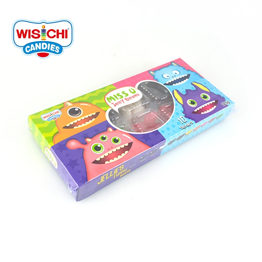 Mixed Fruity Colorful Halal 10 Flavors Candy Jelly Bean