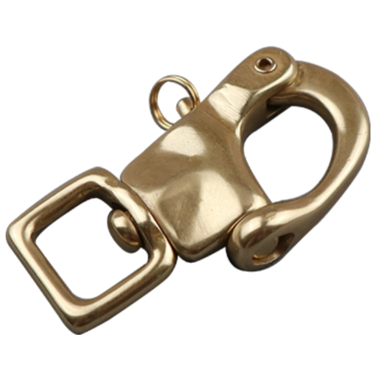 Pet Supplies Leather Craft Hardware Solid Brass Navy Clasp Buckle Brass Color 19mm Dog Accessories