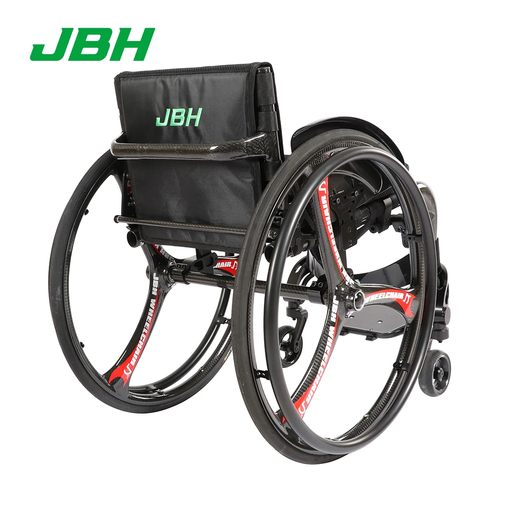 JBH каркас из углеродного волокна ручная инвалидная коляска для