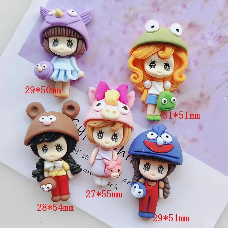 Supply DIY flat back resin cartoon cabochons charms lovely princess pendants for kids hair bow decoration parts