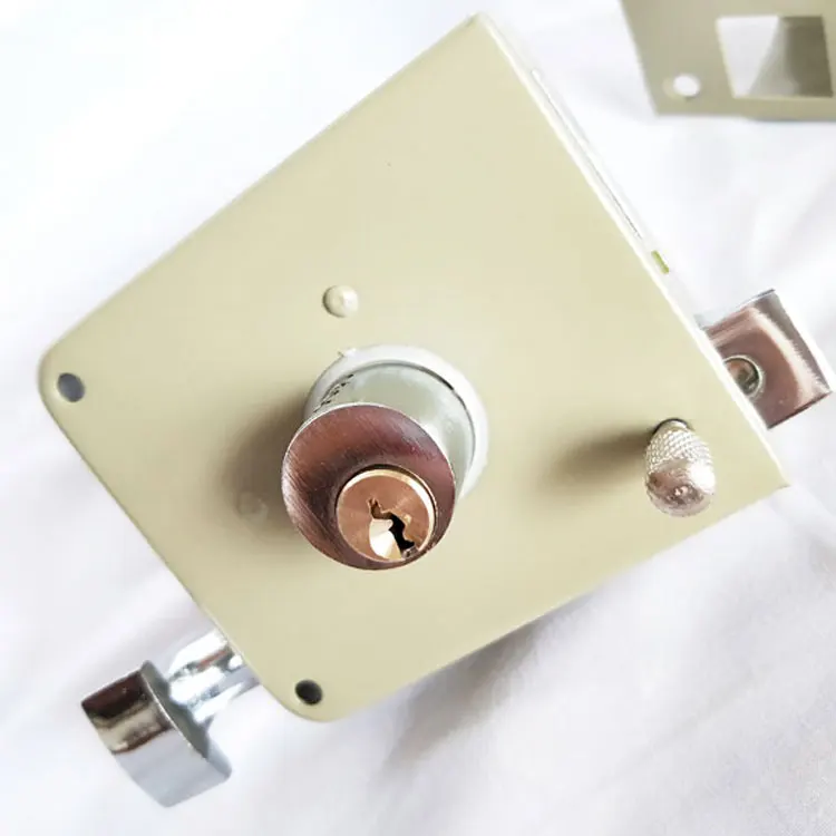 Factory Wholesale 715  Rim lock Safer Lock special color  cylinder entrance door surface treatment safe anti-theft rim lock