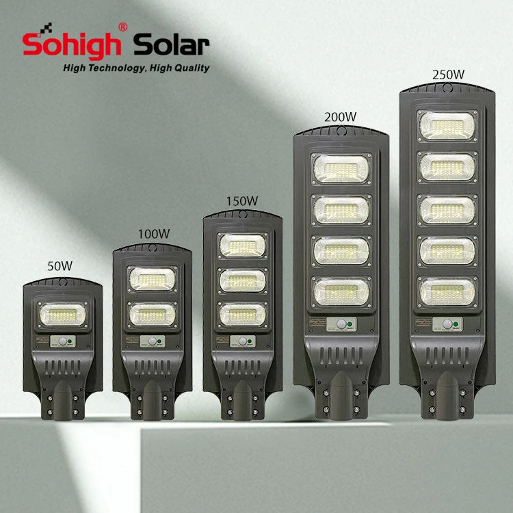 Motion sensor 50 100 w 150 200 250 300 watt luminaire lanterne street garden outdoor solar light lampe solaire de jardin