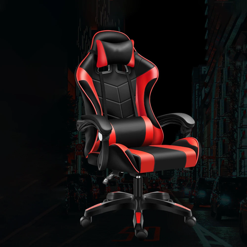 Игровое игровое кресло из искусственной кожи