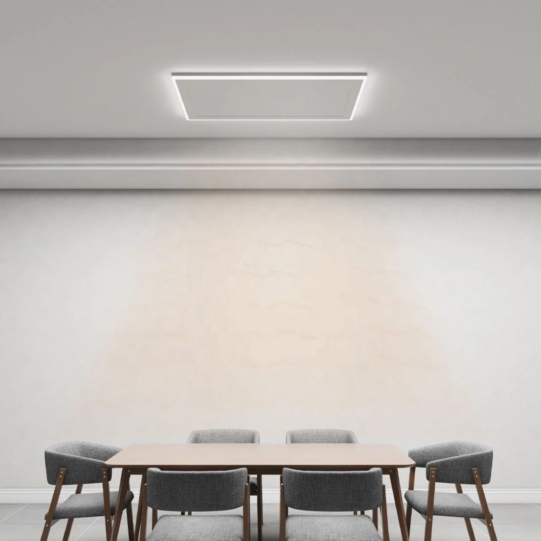 LED Light Infrared Heater Panel Ceiling Heating With Remote Control Thermostat